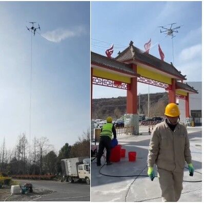 नवीनतम कंपनी समाचार के बारे में MYUAV जल सफाई बंधे ड्रोन प्रणाली